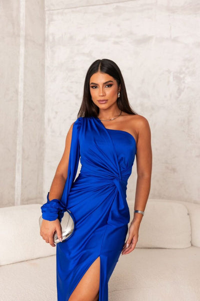 Olivia | Satin One-Shoulder Dress
