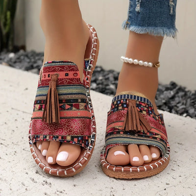 Oakley | Boho Tassel Slide