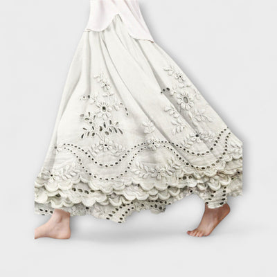 Billie | Embroidered Lace Maxi Skirt