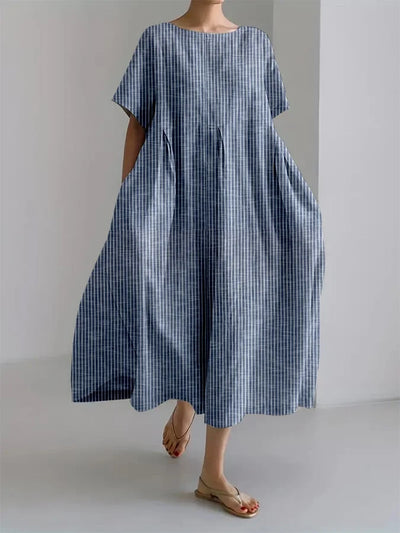 Summer | Flowing Checked Dress