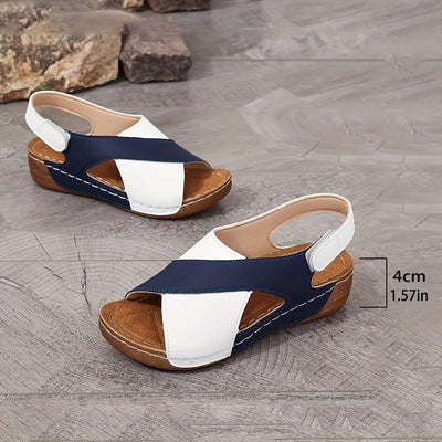 Serenity | Soft Cross Strap Wedge