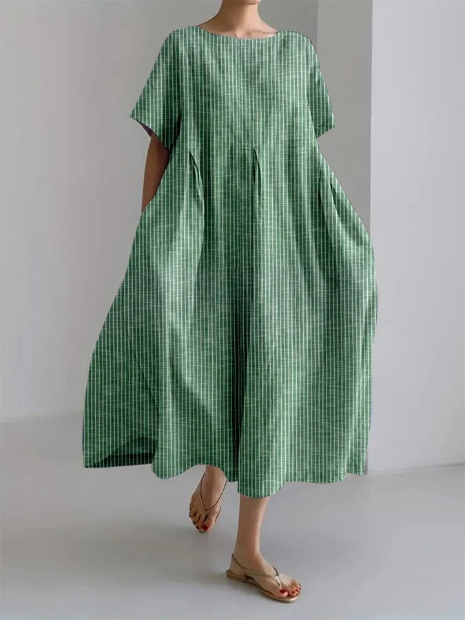 Summer | Flowing Checked Dress