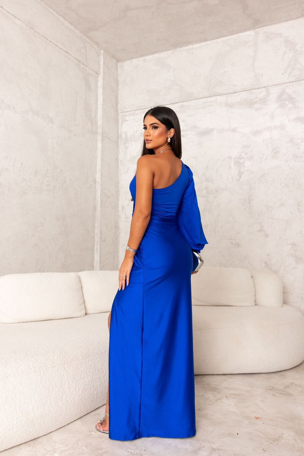 Olivia | Satin One-Shoulder Dress