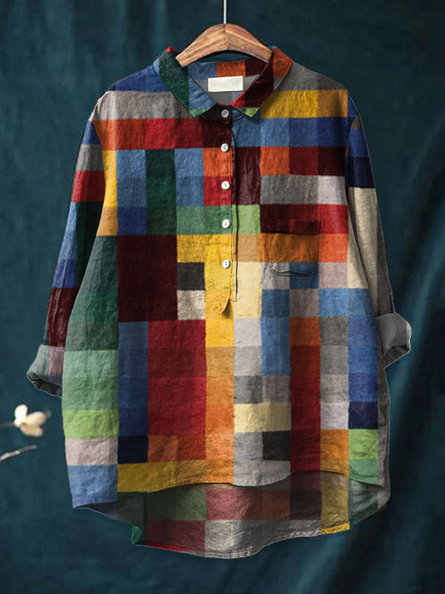 Caprielle | Patchwork Charm Blouse