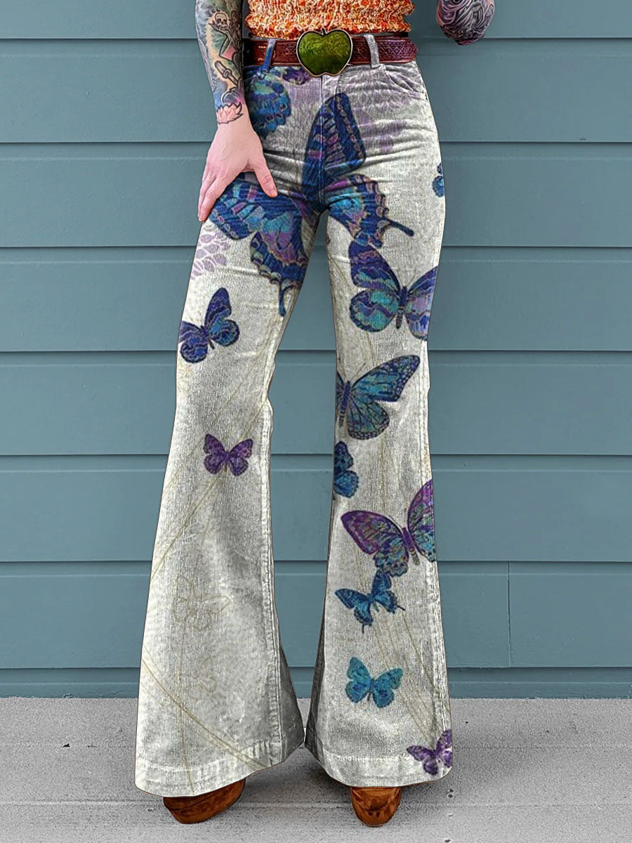 Jade | Butterfly Wide-Leg Pants