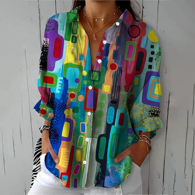 Molly | Abstract Art Blouse