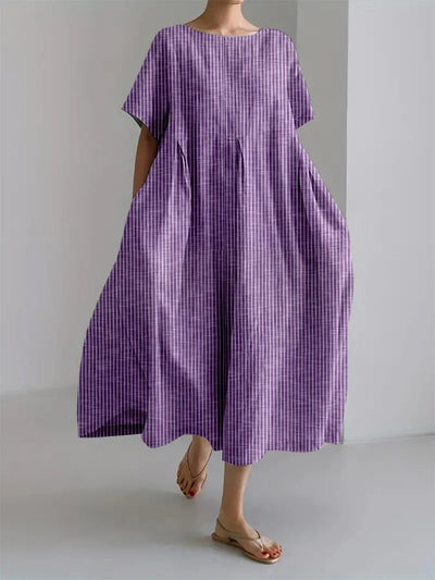 Summer | Flowing Checked Dress