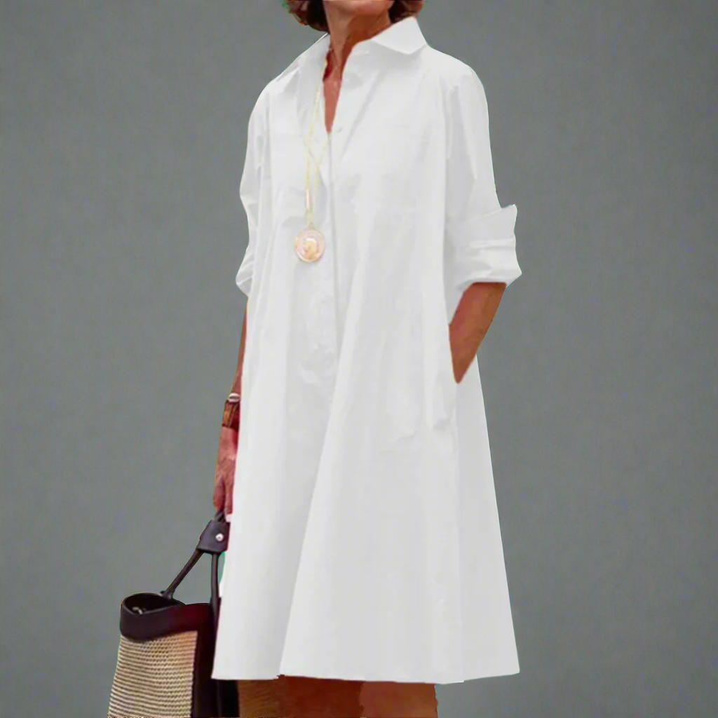 Zara | Timeless White Shirt Dress