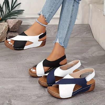 Serenity | Soft Cross Strap Wedge