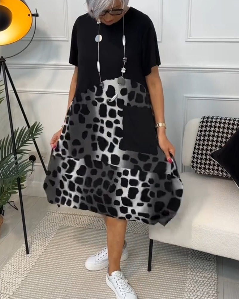 Callie | Modern Contrast Pocket Dress