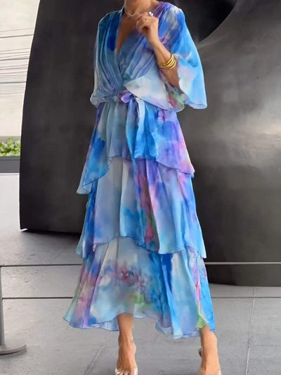 Frankie | Watercolor Layered Dress