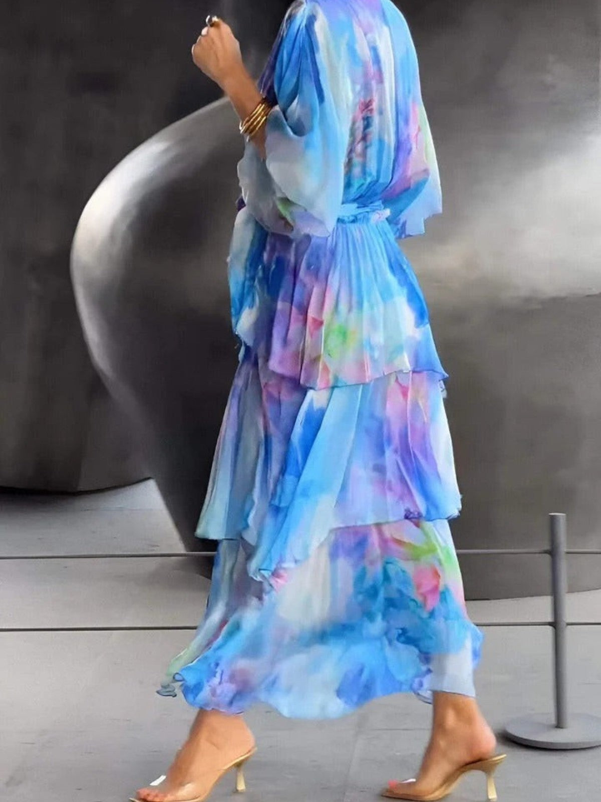 Frankie | Watercolor Layered Dress