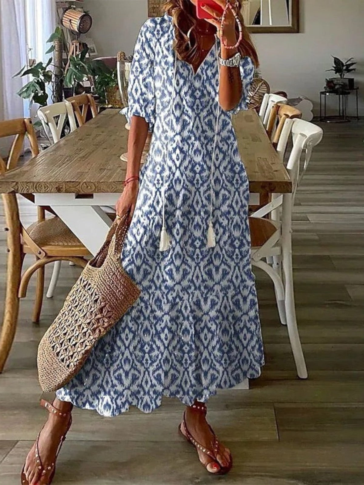 Finley | Boho Print Maxi Dress
