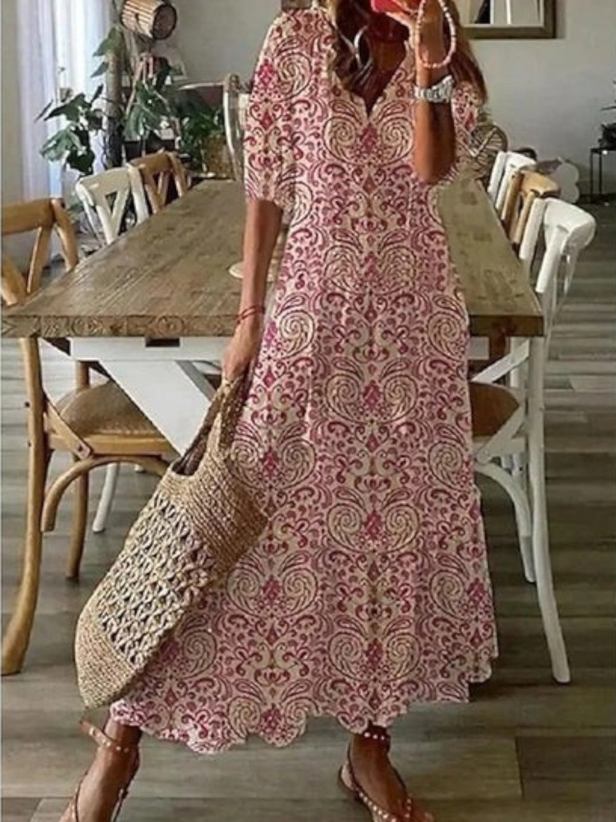 Finley | Boho Print Maxi Dress
