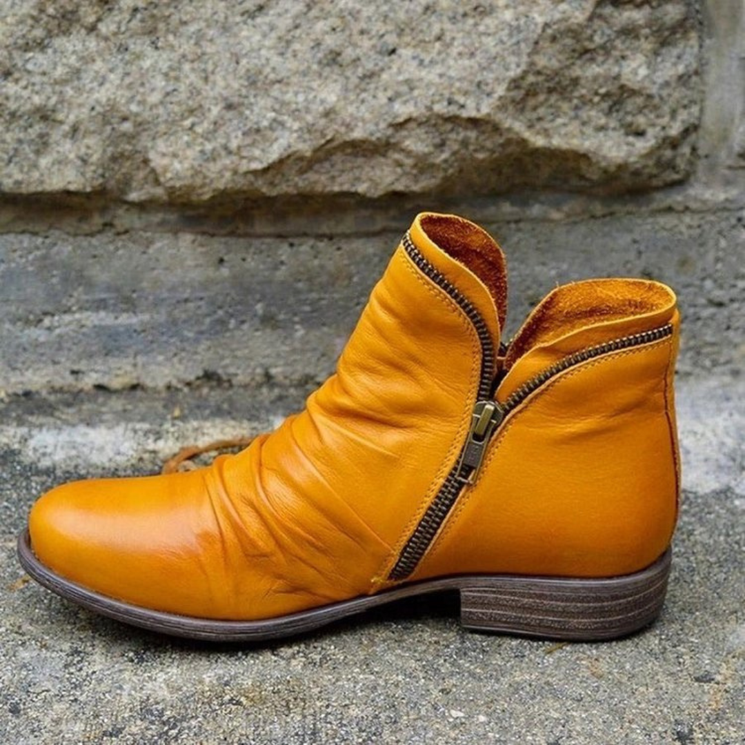 Agnete | Leather Ankle Boots