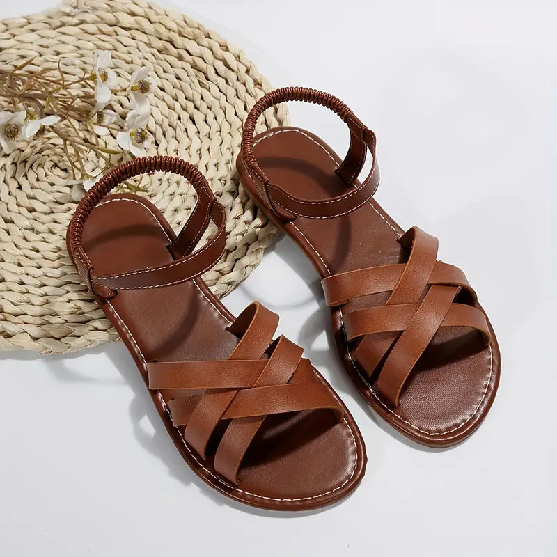 Laurel | Classic Cross Strap Sandal