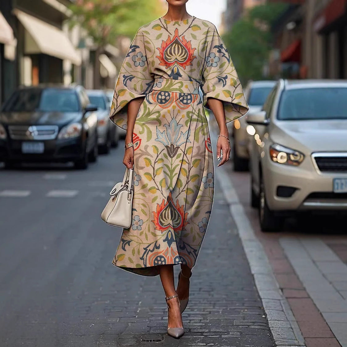 Amara | Statement Print Dress