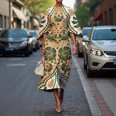 Amara | Statement Print Dress