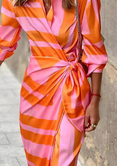 Rose | Sunset Glow Wrap Dress