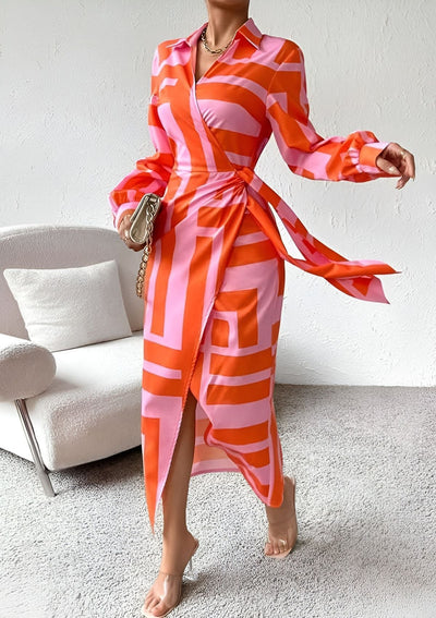 Rose | Sunset Glow Wrap Dress