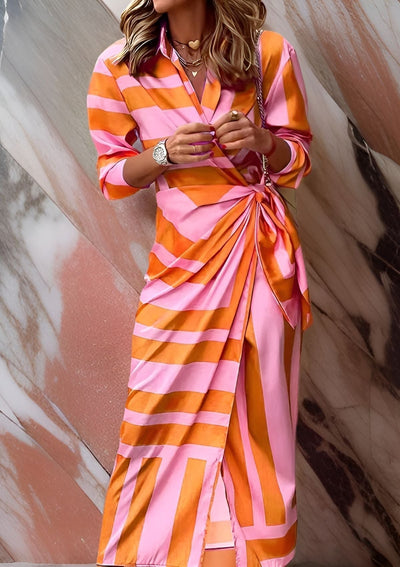 Rose | Sunset Glow Wrap Dress