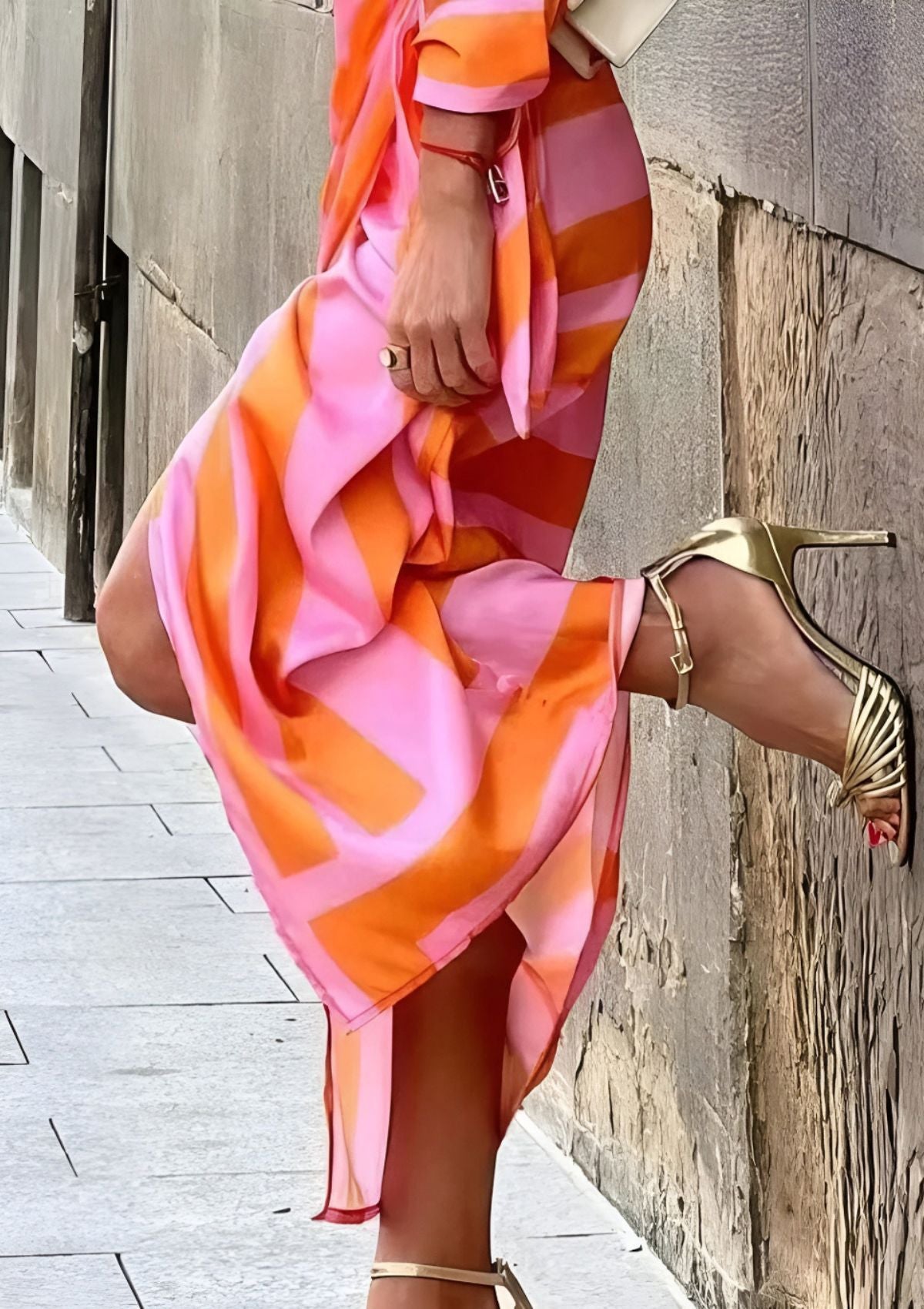 Rose | Sunset Glow Wrap Dress