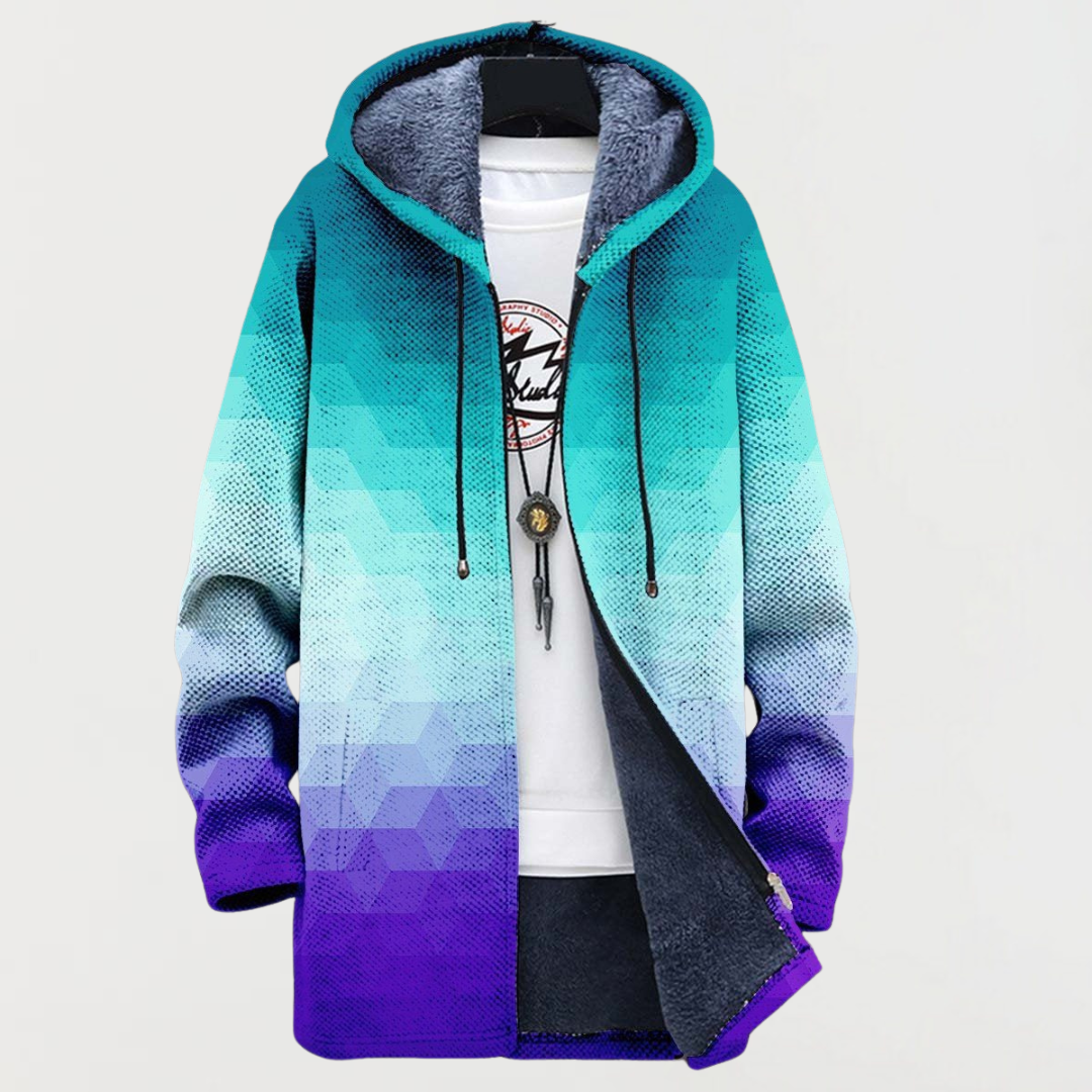 Hallie | Gradient Hexagon Hoodie