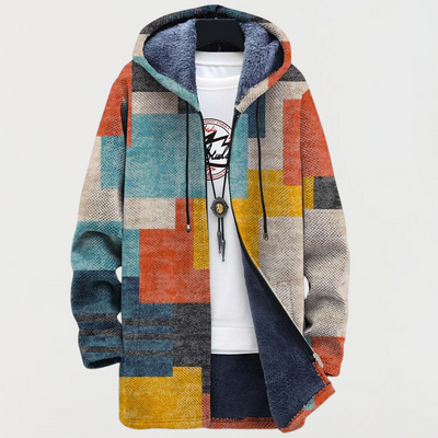 Josephine | Geometric Color Block Hoodie