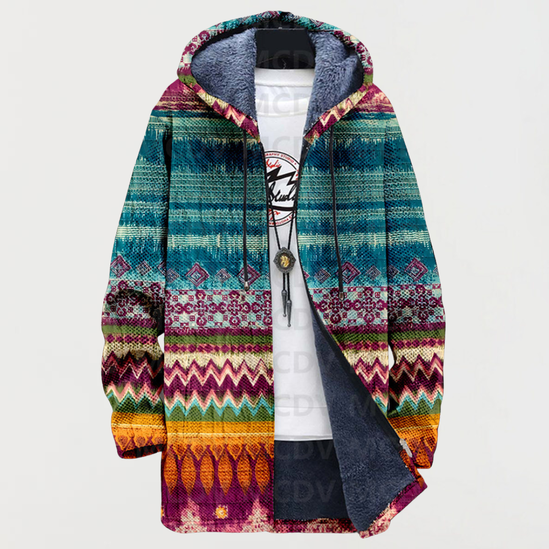 Jade | Tribal Pattern Hoodie