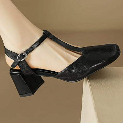 Brianna | T-Strap Block Heel Pumps