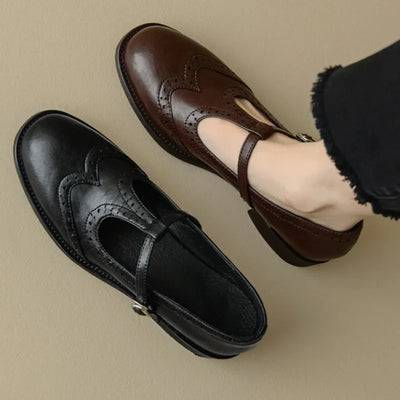 Kimberly | Wingtip Mary Jane Flats