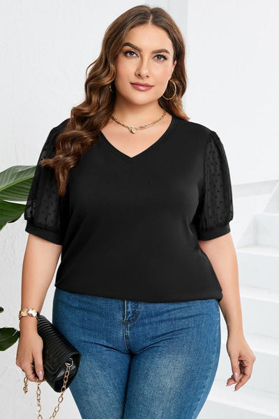 Annie | Sheer Sleeve Blouse