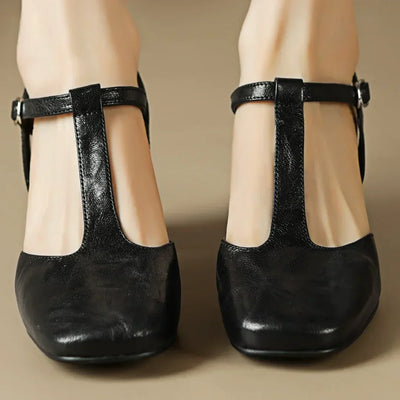 Brianna | T-Strap Block Heel Pumps