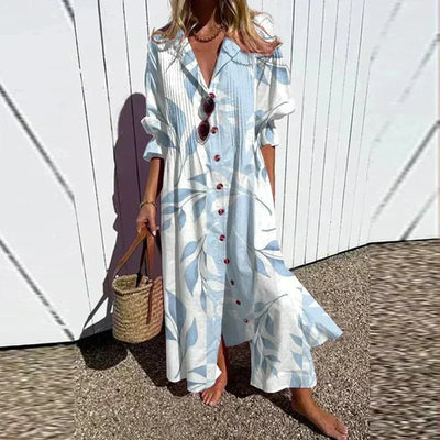 Everly | Artistic Floral Maxi Dress