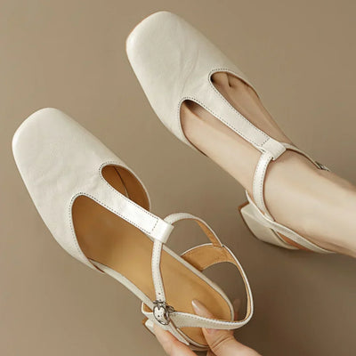 Brianna | T-Strap Block Heel Pumps