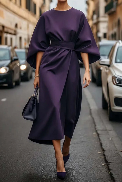 Valeria | Elegant Draped Dress