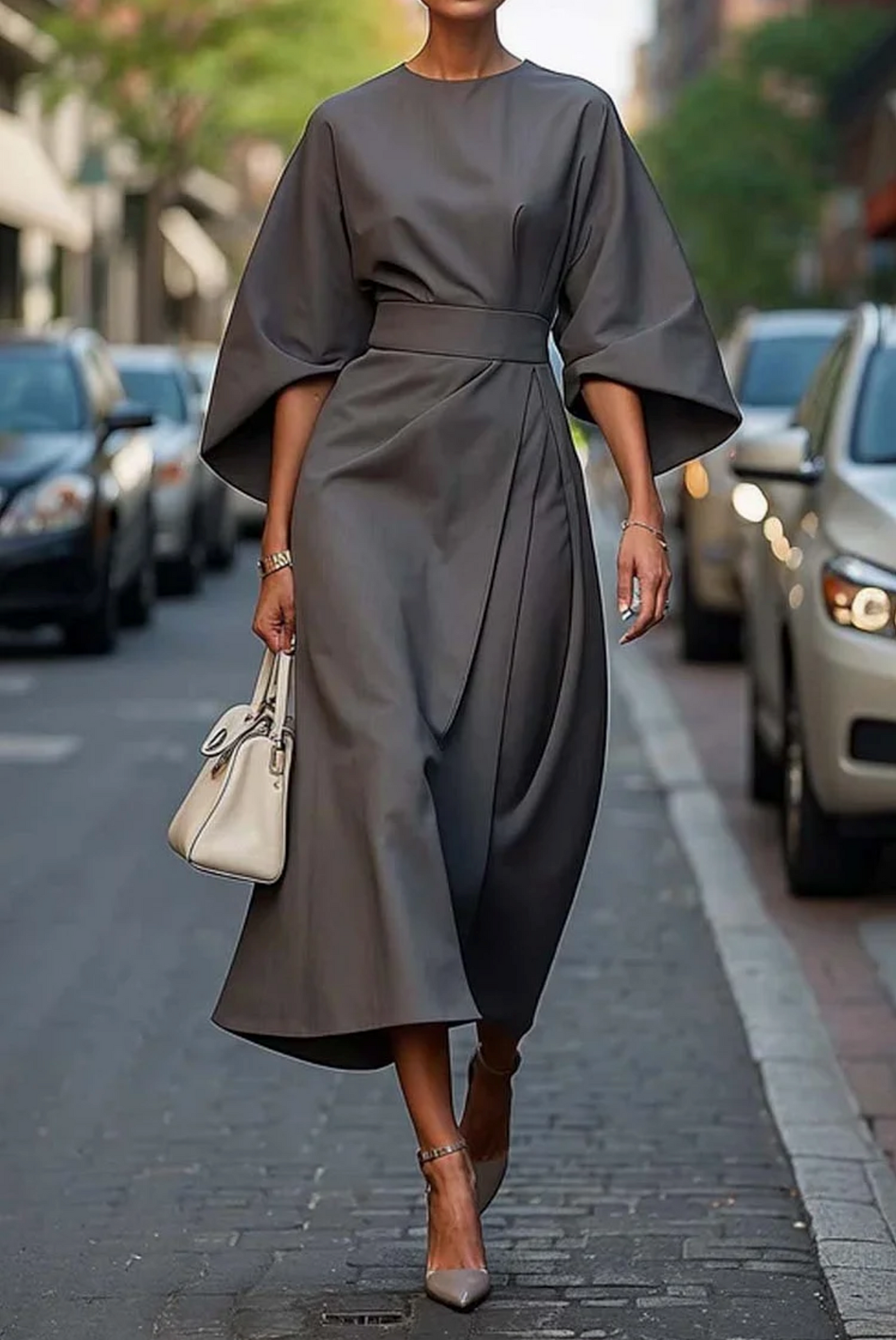 Valeria | Elegant Draped Dress