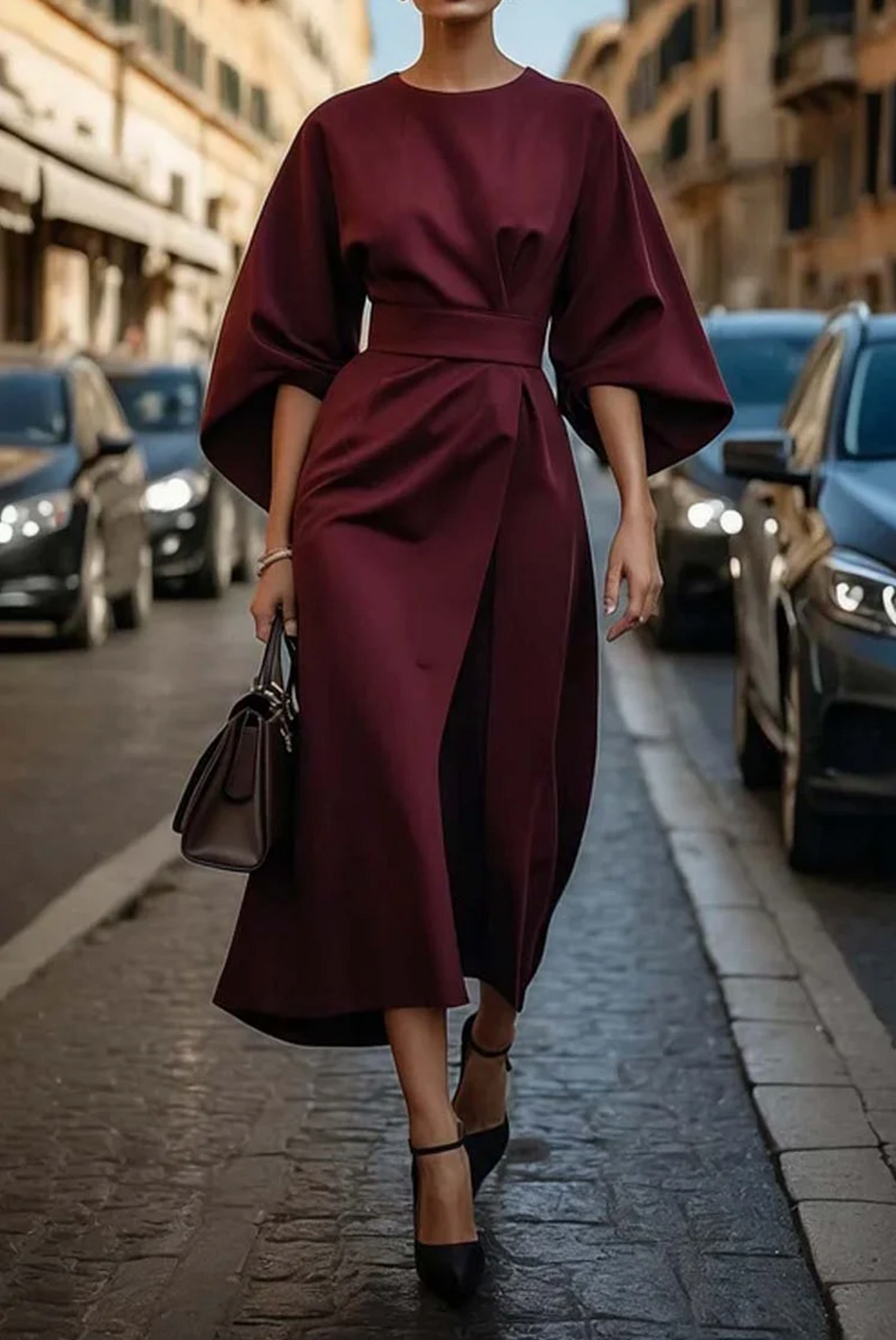 Valeria | Elegant Draped Dress