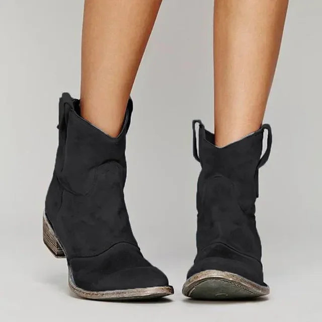 Siv | Suede Cowboy Boots