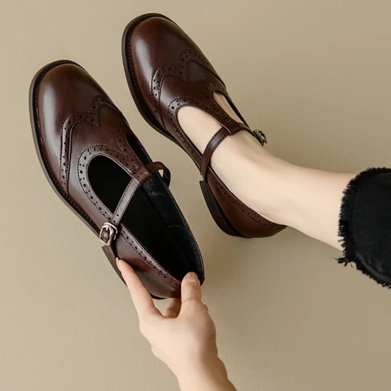 Kimberly | Wingtip Mary Jane Flats