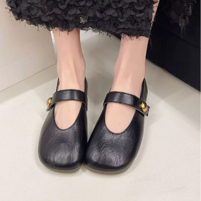 Ebony | Modern Mary Jane Flats