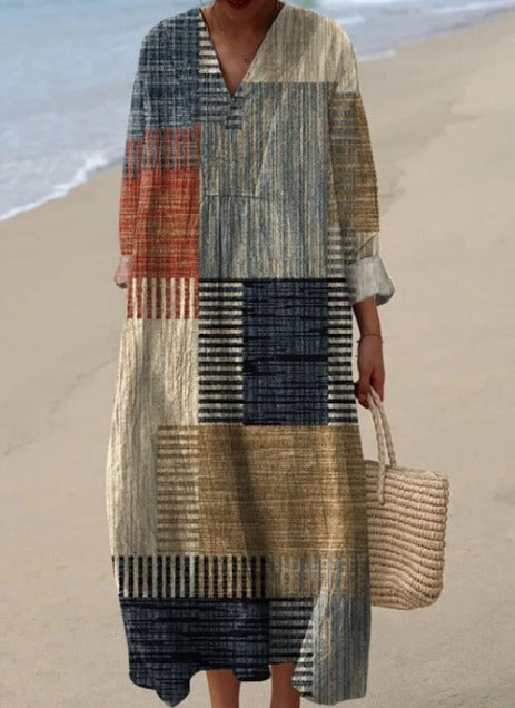 Evelyn | Patchwork Harmony Dress