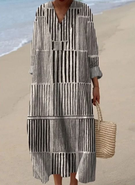 Aria | Monochrome Lines Dress
