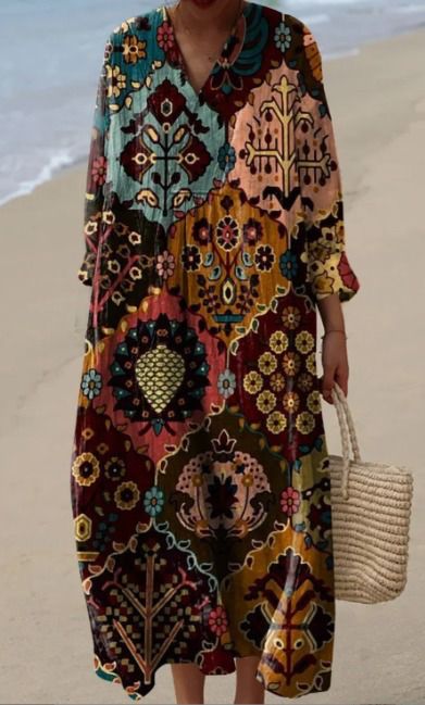 Alba | Floral Brushstroke Dress