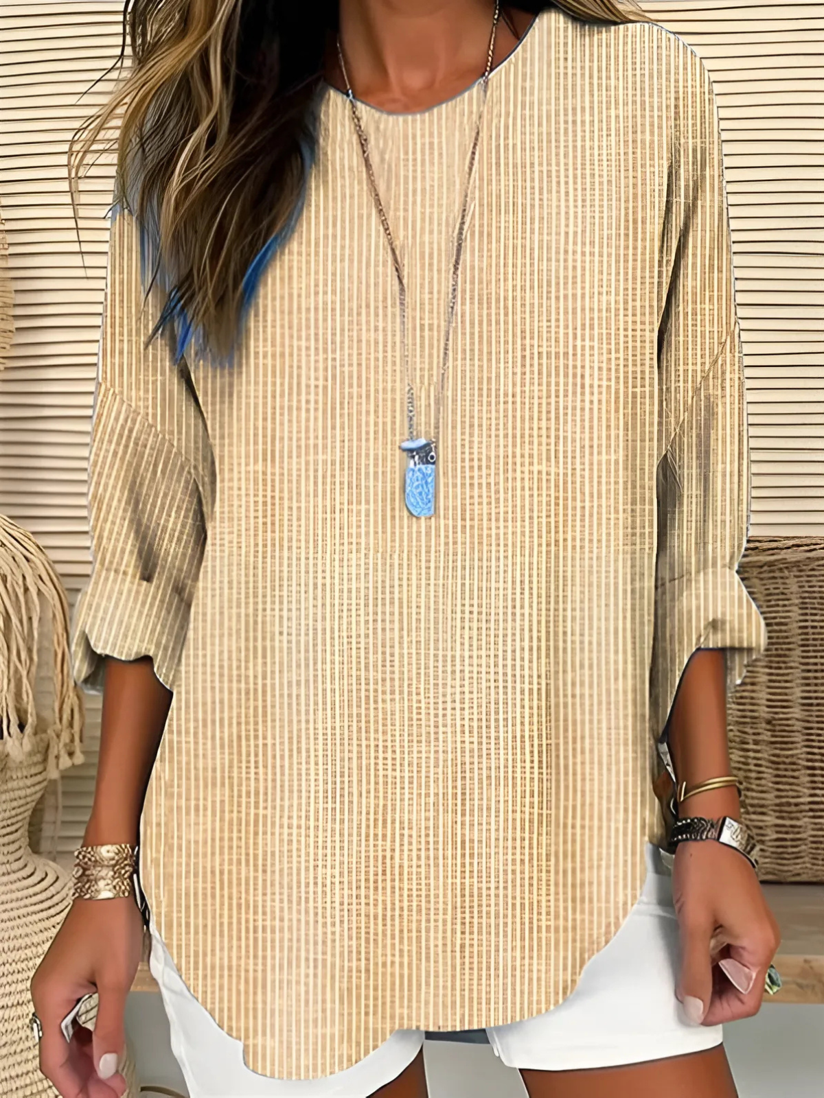Carina | Striped Relaxed Blouse