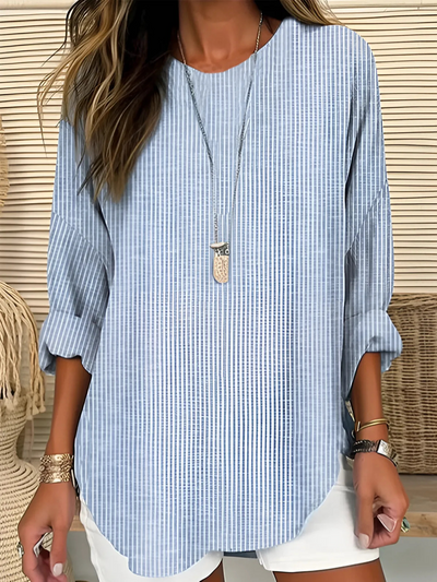 Carina | Striped Relaxed Blouse
