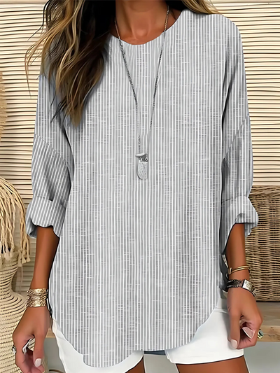 Carina | Striped Relaxed Blouse