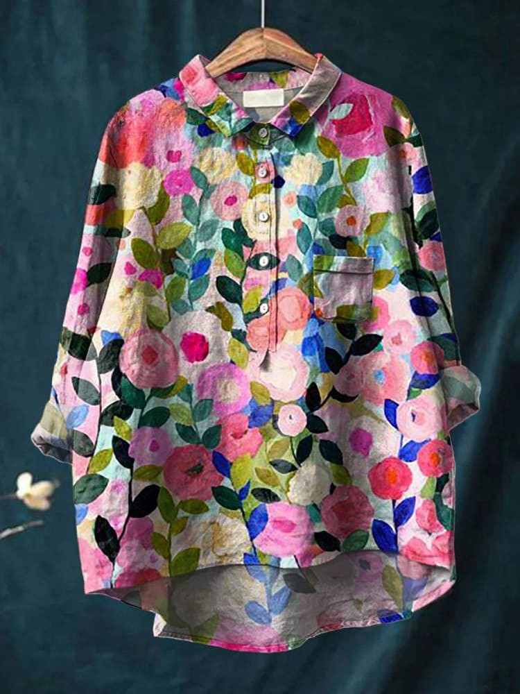 Emberlyn | Rosé Garden Shirt