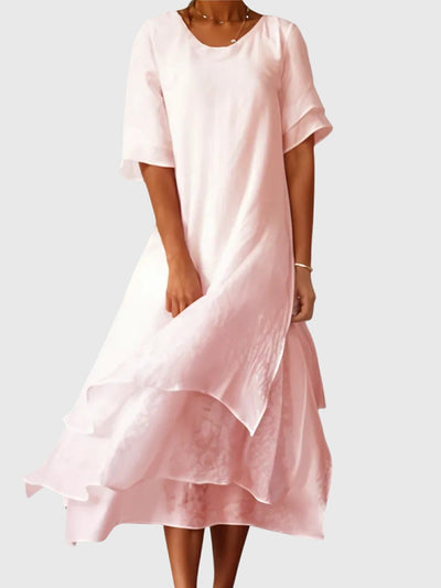 Matilda | Blush Layered Dress