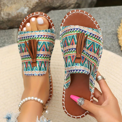 Oakley | Boho Tassel Slide